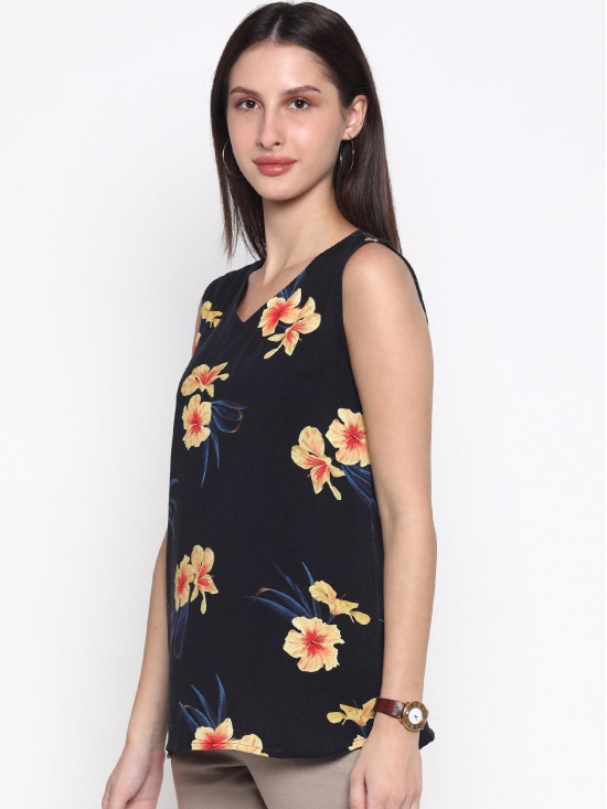 Hibiscus 'Viscose' Floral Sleeveless Top-XL