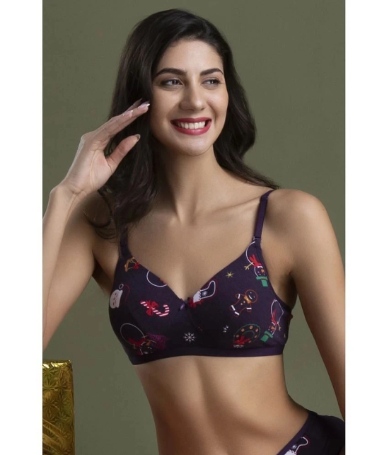 Clovia Cotton T-Shirt Bra - Blue Single - None