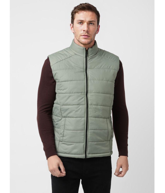 UrbanMark Men Regular Fit Men Quilted Jacket-Olive - None