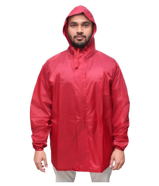 Goodluck Maroon Rain Jacket - XL