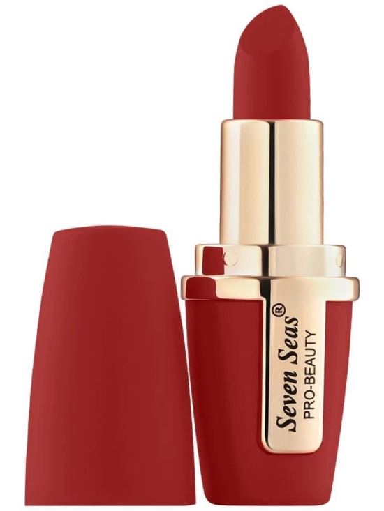 Seven Seas Intense Matte Color| Smooth Texture|Lip Comfort Velvet Matte Lipstick(Medium Carmine)