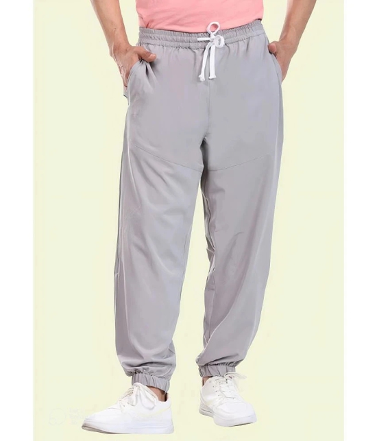 AKTIF Grey Lycra Mens Joggers ( Pack of 1 ) - None