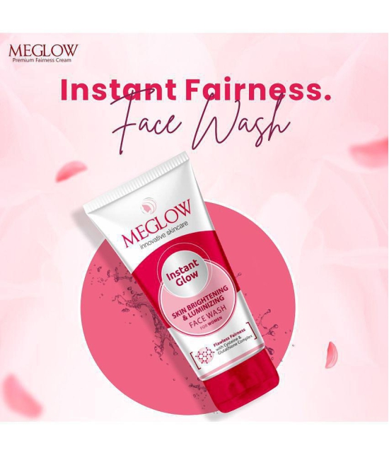 Meglow Instant Glow Skin Brightening Facewash for Women 70g Pack of 5