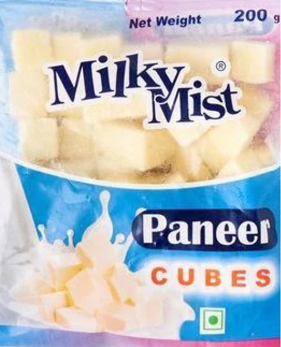 Milkymist Frozen Paneer Cubes, 200 Gm