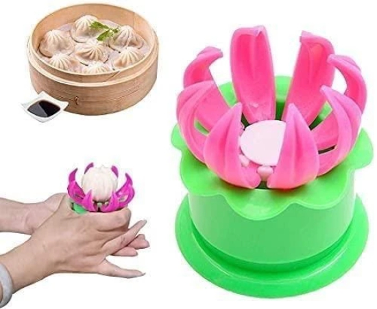 Uttamrobotics Dumpling Moulds-Plastic Momos Dumpling Maker Dough Press Mould Shapes