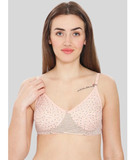 ILRASO Cotton Non Padded Womens T-Shirt Bra ( Pink ) - None