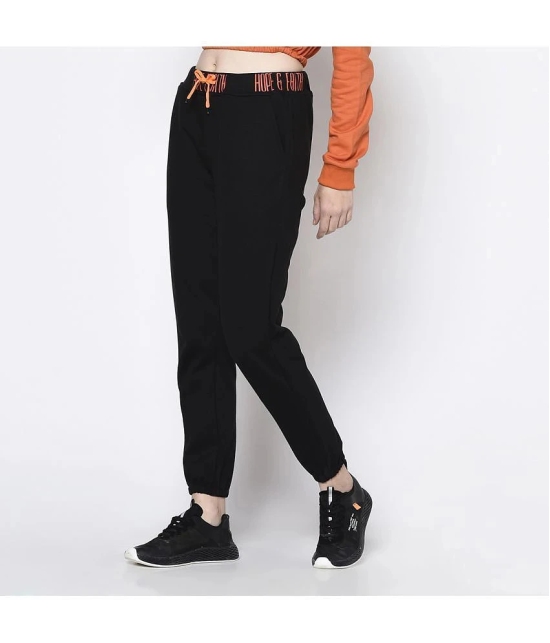 Rigo Black Cotton Joggers - Single - 30