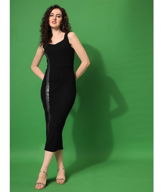 Sheetal associates - Black Polyester Blend Women''s Bodycon Dress ( Pack of 1 ) - None