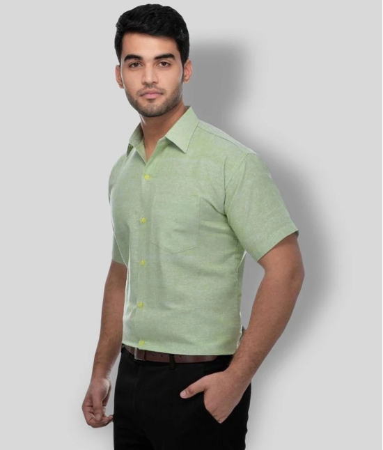 DESHBANDHU DBK - Green Cotton Regular Fit Mens Formal Shirt (Pack of 1) - None