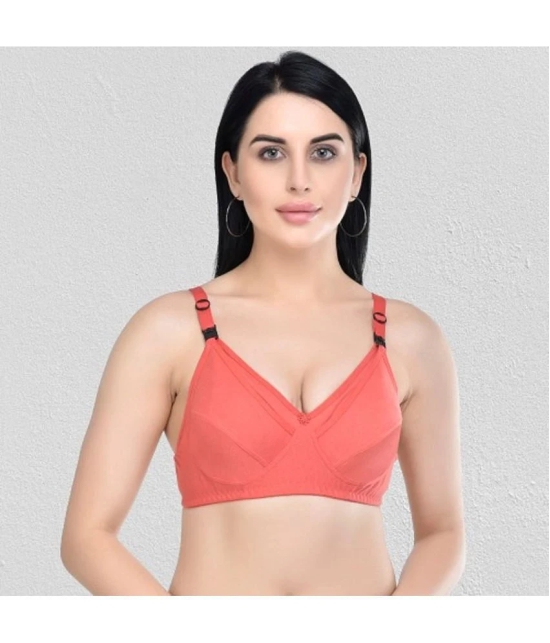 Desiprime - Multicolor Cotton Solid Womens Maternity Bra ( Pack of 2 ) - 32B