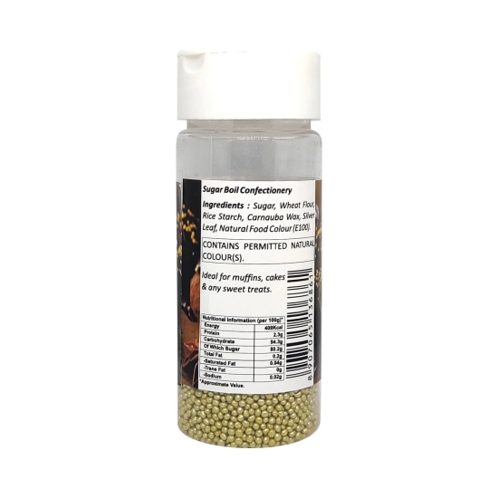 Puramio Golden Balls (2 mm) for Cake Decoration, 50 gm