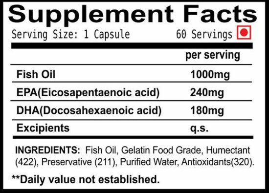 OMEGA-3 FISH OIL-60 Capsules