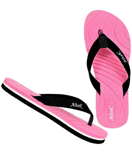 Altek - Pink Womens Thong Flip Flop - None