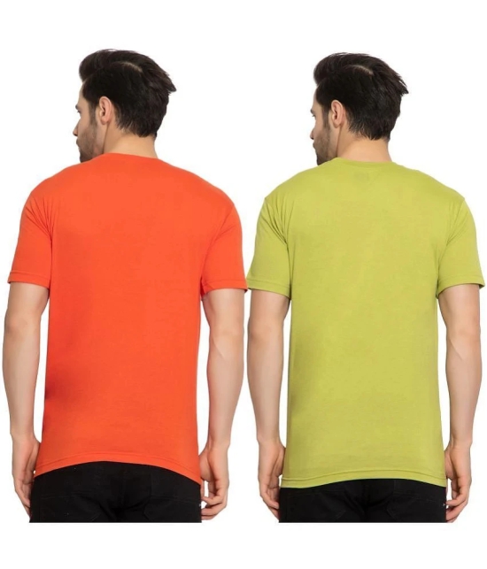 Zeffit Multicolor Cotton Regular Fit Mens Sports T-Shirt ( Pack of 2 ) - None