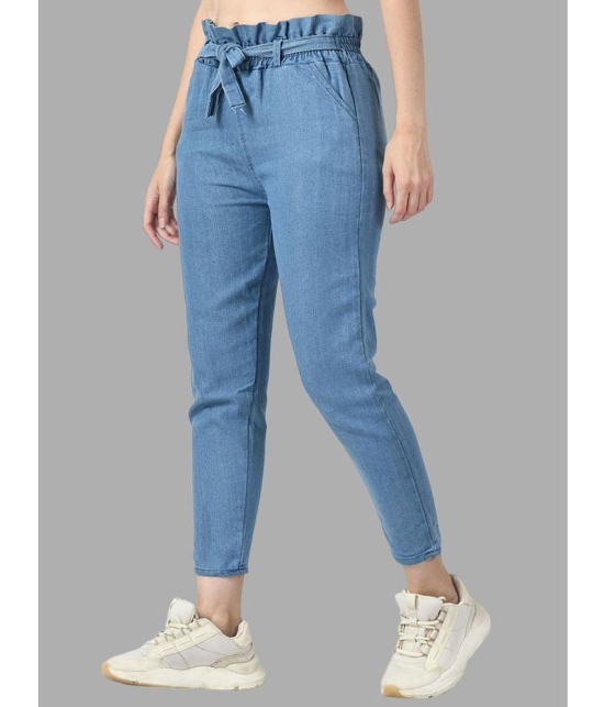 DKGF Fashion - Light Blue Denim Slim Fit Women''s Jeans ( Pack of 1 ) - None