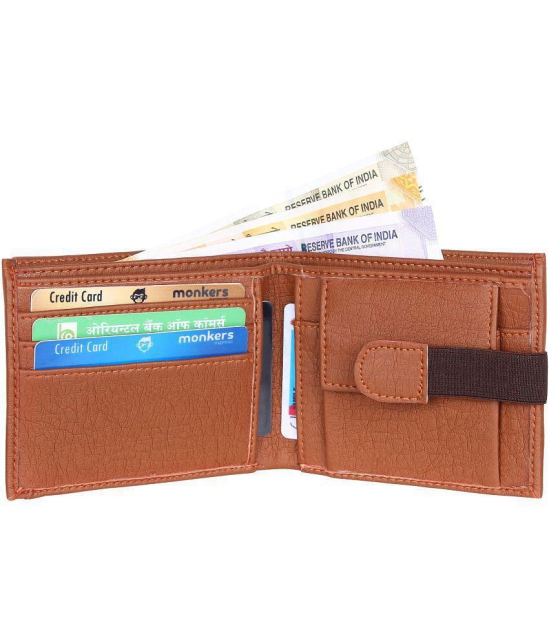 samtroh - PU Brown Men's Regular Wallet ( Pack of 1 ) - Brown