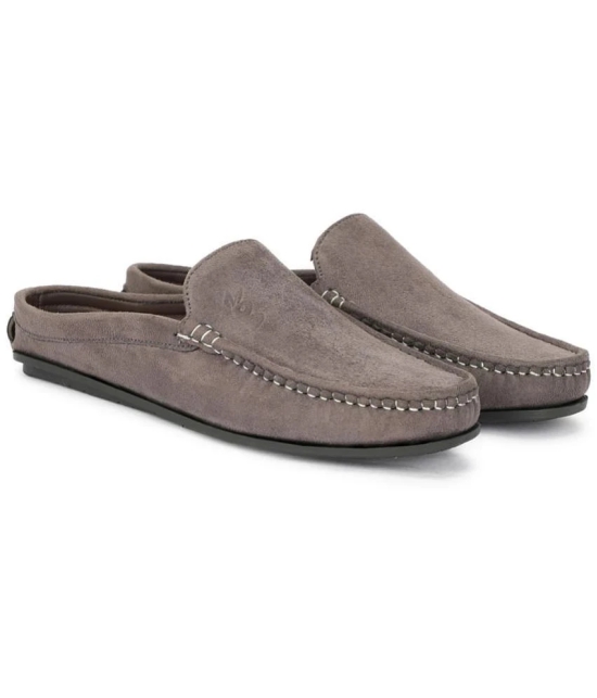 Buxton Dark Grey Mens Slip on - 8