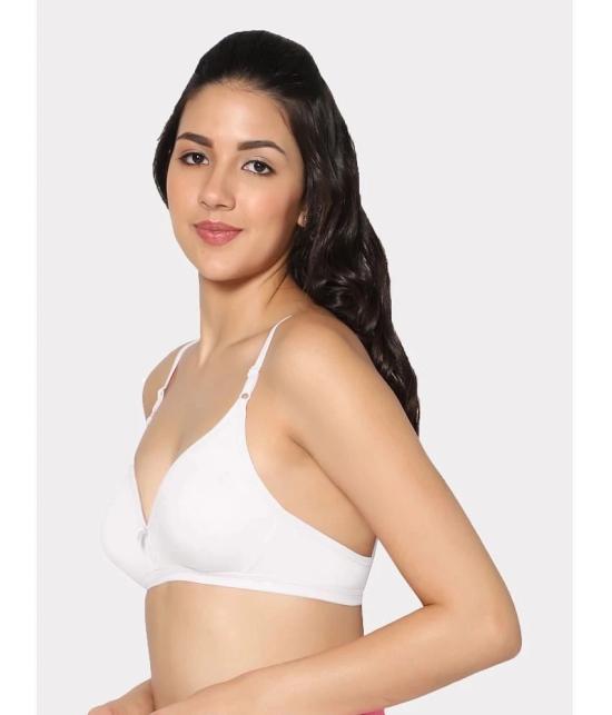 IN CARE LINGERIE White Cotton Blend Non Padded Womens Everyday Bra ( Pack of 1 ) - None