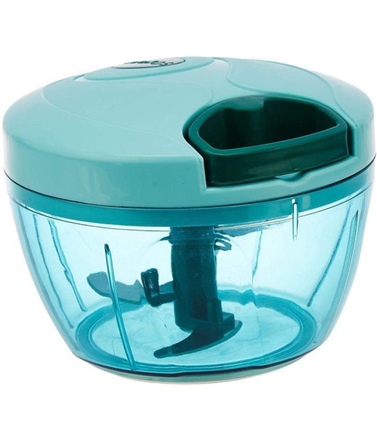 THRIFTKART - Sea Green Plastic Mannual Chopper 350 ml ( Pack of 1 ) - Sea Green