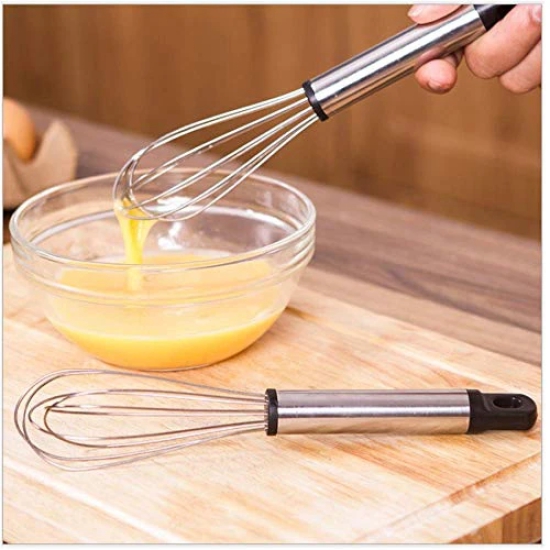 STORE77 2Pcs Pack: Egg Yolk Separator, Stainless Steel Egg, Milk Frother Whisk Blender Tool, Long Handled Separator Divider, Separate Protein and Egg Yolk, for Cooking Baking and Stirring