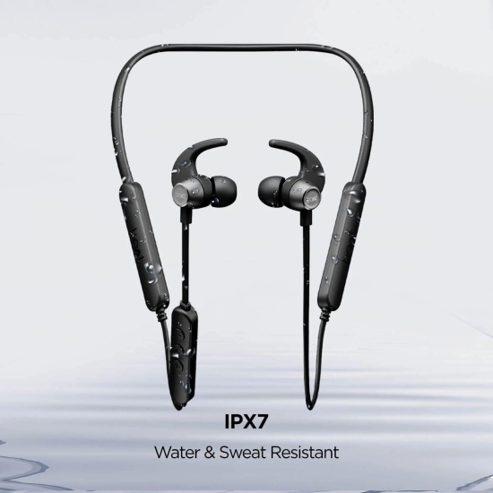 boAt Rockerz 255 Pro+ | Bluetooth Earphone with 10mm drivers, Up to 60 Hours Nonstop Playback, Type-C charging, ASAP™ Charge Black