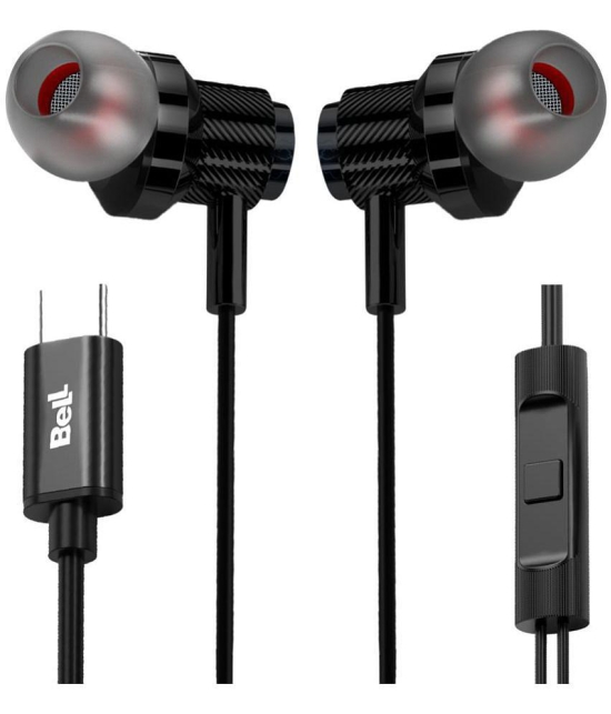 Bell BLHFK520 Type C Wired Earphone In Ear Noise Isolation Black