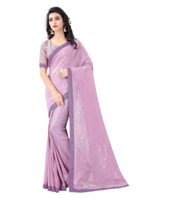 ofline selection Purple Georgette Saree