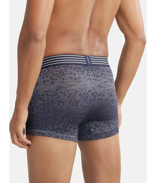 Jockey MM08 Men Microfiber Mesh Elastane Printed Performance Trunk - True Navy - None