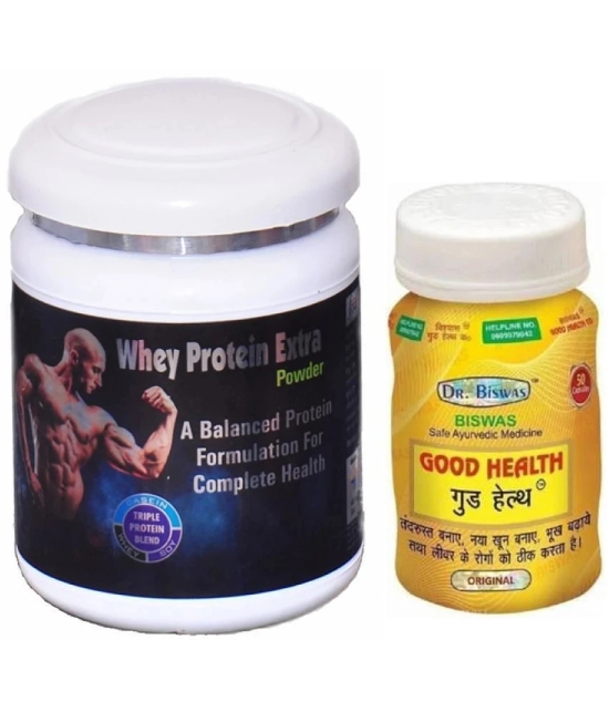 G & G Pharmacy Biwas Good Health 50no.s & Rikhi Whey Protein Extra Powder 300 gm Chocolate