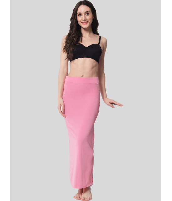 SELETA - Pink Saree Shapewear Spandex Women's Shaping  Bottoms ( Pack of 1 ) - None