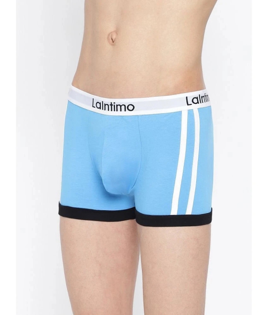 La Intimo Blue Cotton Mens Trunks ( Pack of 1 ) - None