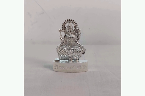 Goddess Lakshmi Standee-Small (2.5 inches) / Silver