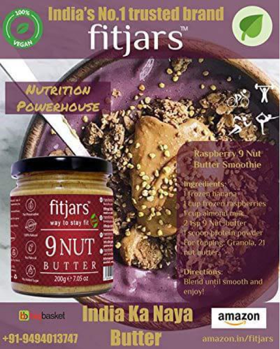 FITJARS 9 Nut Butter, 200 gm