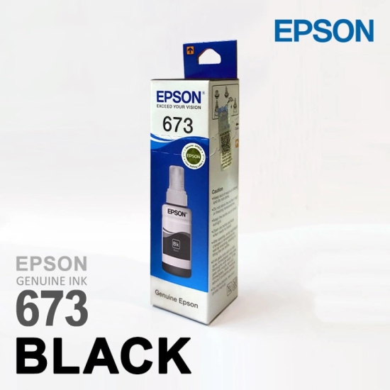 Epson T6731 / 673 Black Genuine Ink Bottle 70 ml-Black