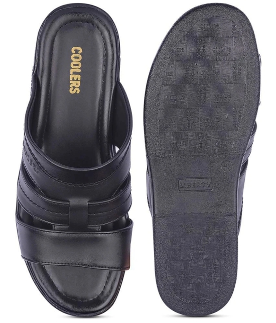 Liberty Black Mens Leather Slipper - None