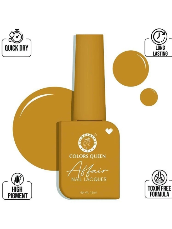 Colors Queen Affair Nail Polish 13ml, Muddy Water (Shade - 12)