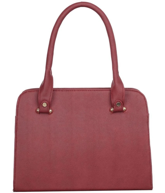 Naples - Maroon PU Shoulder Bag - Maroon