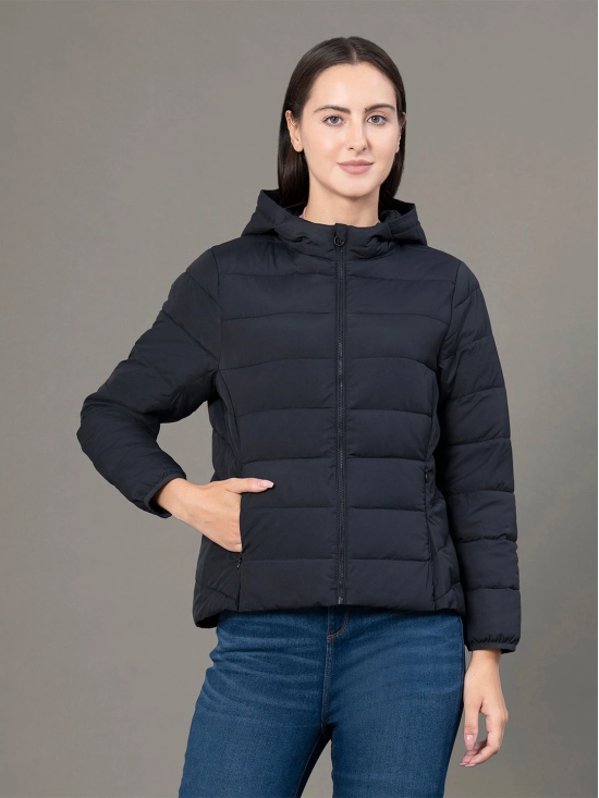 RedTape Hooded Jacket for Women | Padded & Water Resistant Finish | Enhanced Comfort