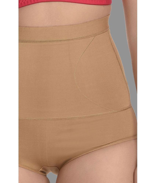 Madam - Beige Spandex Womens Shaper Brief ( Pack of 1 ) - None