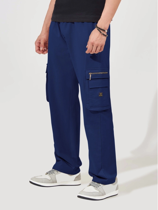 Baggy Side Zip Pocket Navy Cargo-L / Navy