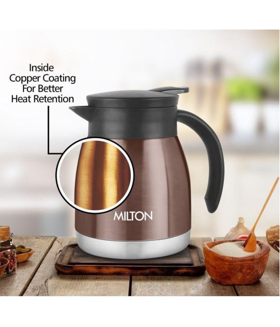 Milton Bistro 600 Thermosteel Carafe, 490 ml, Brown - Brown