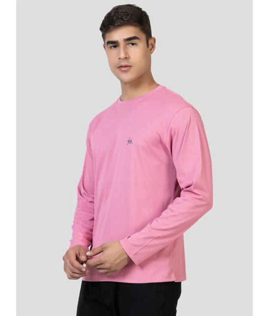 YHA - Pink Cotton Blend Regular Fit Mens T-Shirt ( Pack of 1 ) - None