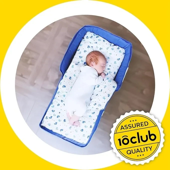 Compact Baby Bed In A Bag Gift Box Blue