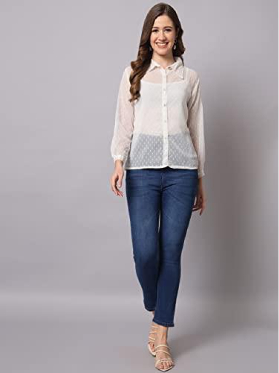 FUNDAY FASHION Women Regular Fit Self Design Casual/Formal Shirt