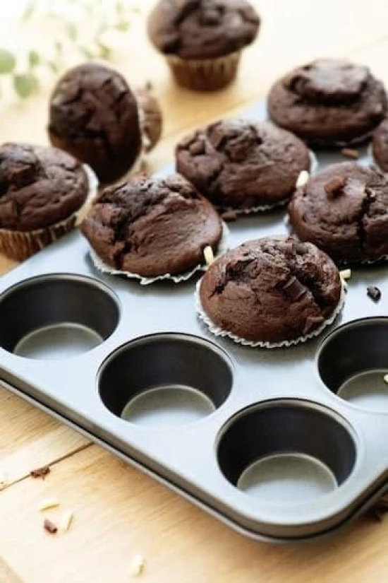 WUGO::Muffin Pan,Nonstick 12-Cup Muffin Baking Pan, Cupcake Pan, Mini Loaf Pan, Bake ware for Muffins, Cupcakes, Brownies, Quiche, Tart, Bread