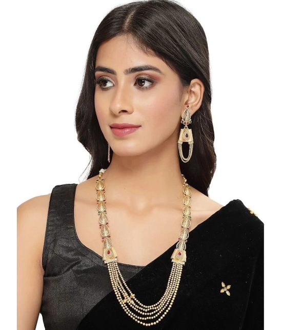 Sukkhi Gold Alloy Necklace Set ( Pack of 1 ) - Gold