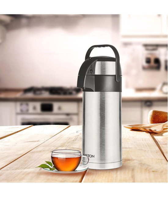 Milton Beverage Dispenser 3000 Stainless Steel for Serving Tea and Coffee, 3090 ml, Silver - Silver