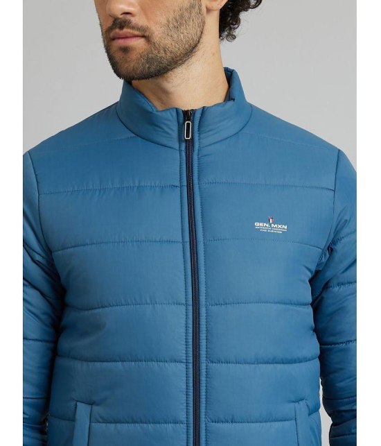 MXN Polyester Mens Quilted & Bomber Jacket - Blue ( Pack of 1 ) - None