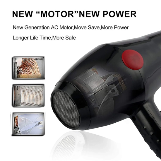 NV-6130 Hair Dryer for Silky Shine Hair 1800 W Hot and natural air