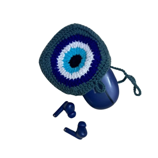 Handmade Crochet Eye Airpod Case